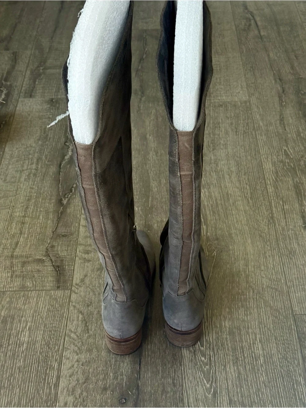 Vince Camuto Tall Gray Suede Over-the-Knee Boots